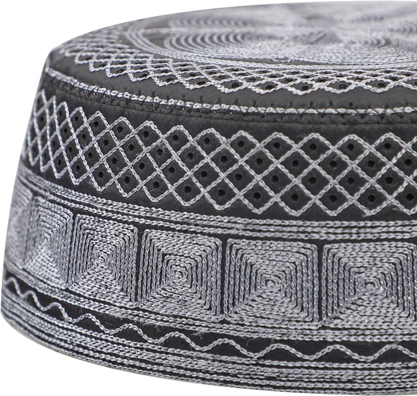 Muslim Prayer Kufi Hat for Men Boys Islamic Beanie Skull Cap Prayer Headwear Embroidery Kofia Topi Sun Hat Ramadan Eid Gift