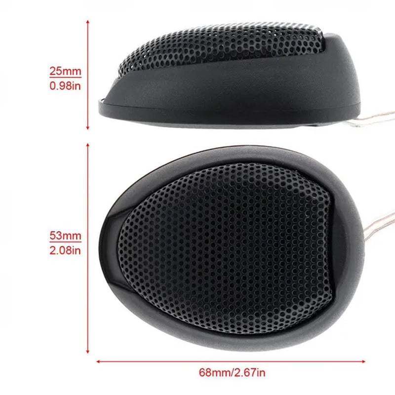 Universal 2Pcs 1000W High Efficiency Mini Dome Tweeter Speakers for Car Audio System