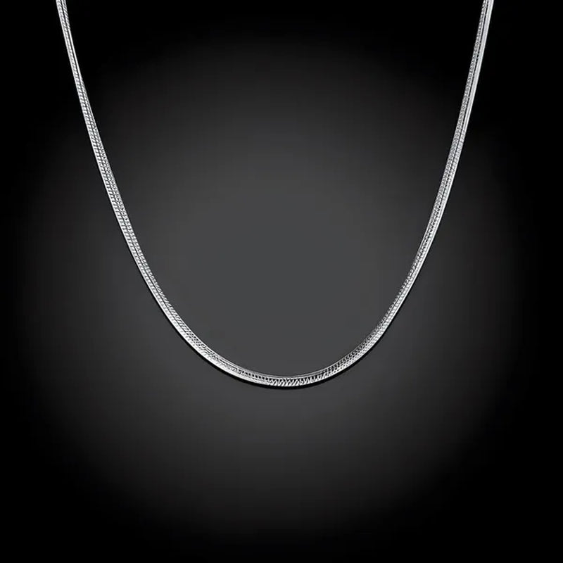 Silver 1Mm Snake Chain Necklace 16"~30" NEW