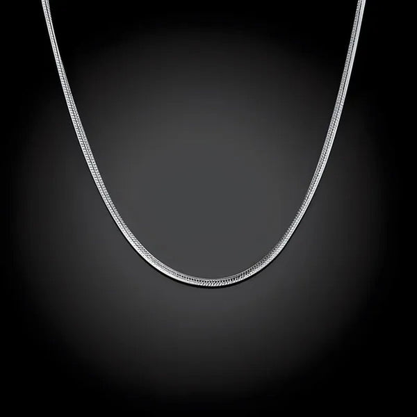 Silver 1Mm Snake Chain Necklace 16"~30" NEW