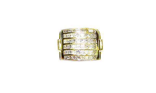 DIAMOND 48 PRINCESS SHAPE 6 ROW SET CHANNEL SET MENS DIAMOND RING DIAMOND BAND