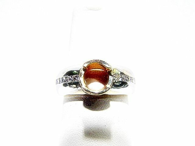 DIAMOND PRINCESS SHAPE CHANNEL SET MENS RING FOR 6.50MM DIAMOND