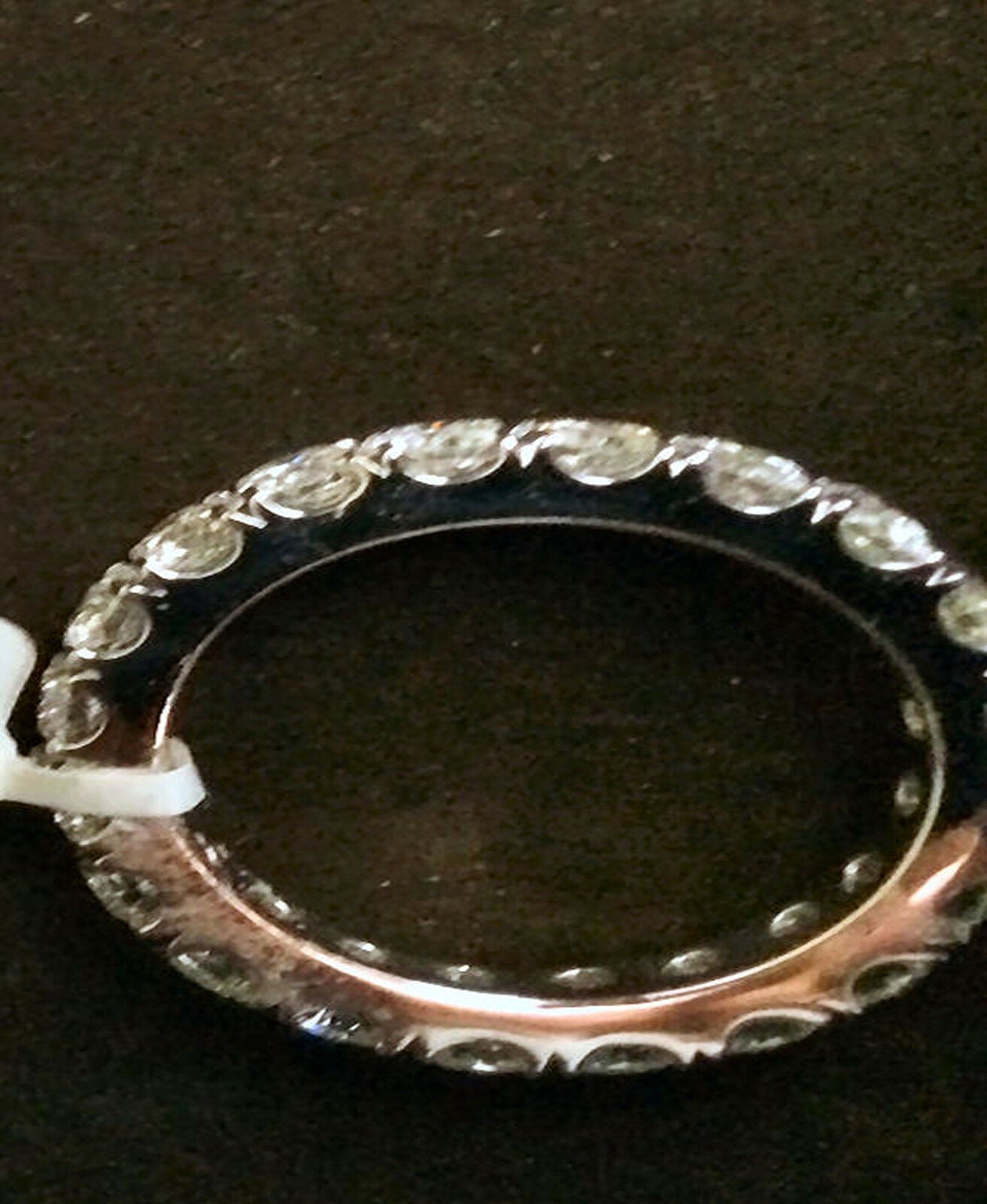 DIAMOND ROUND BRILLIANT SHAPE ETERNITY BAND PRONG SET ALL THE WAY AROUND SET