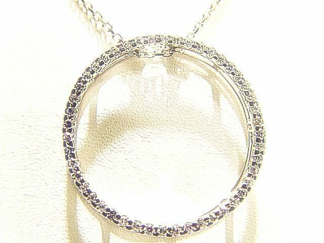 .70 CT G COLOR VS1 CLARITY DIAMOND CIRCLE PENDANT INCLUDED 16 INCH CHAIN 18 K