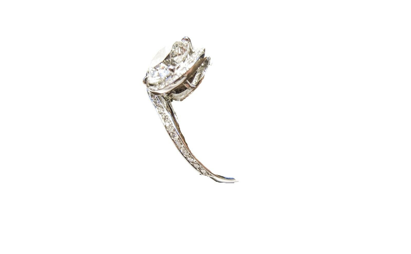 gia certified g color si1 clarity round brilliant set micro diamond engagement