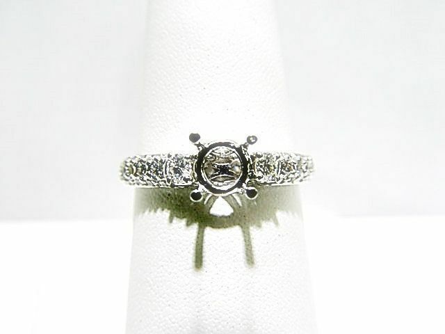 DIAMOND ROUND BR SHAPE PAVE SET SETTING 4 PRONG SET