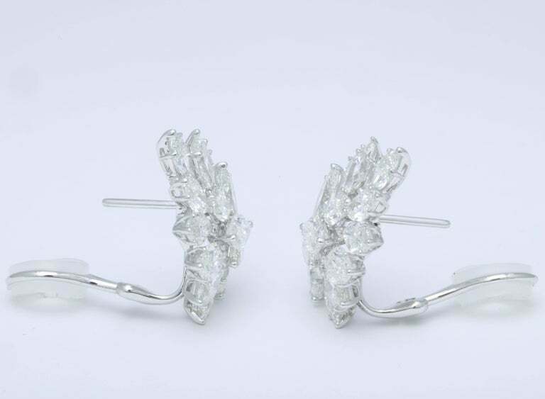 Diamond Cluster Earrings