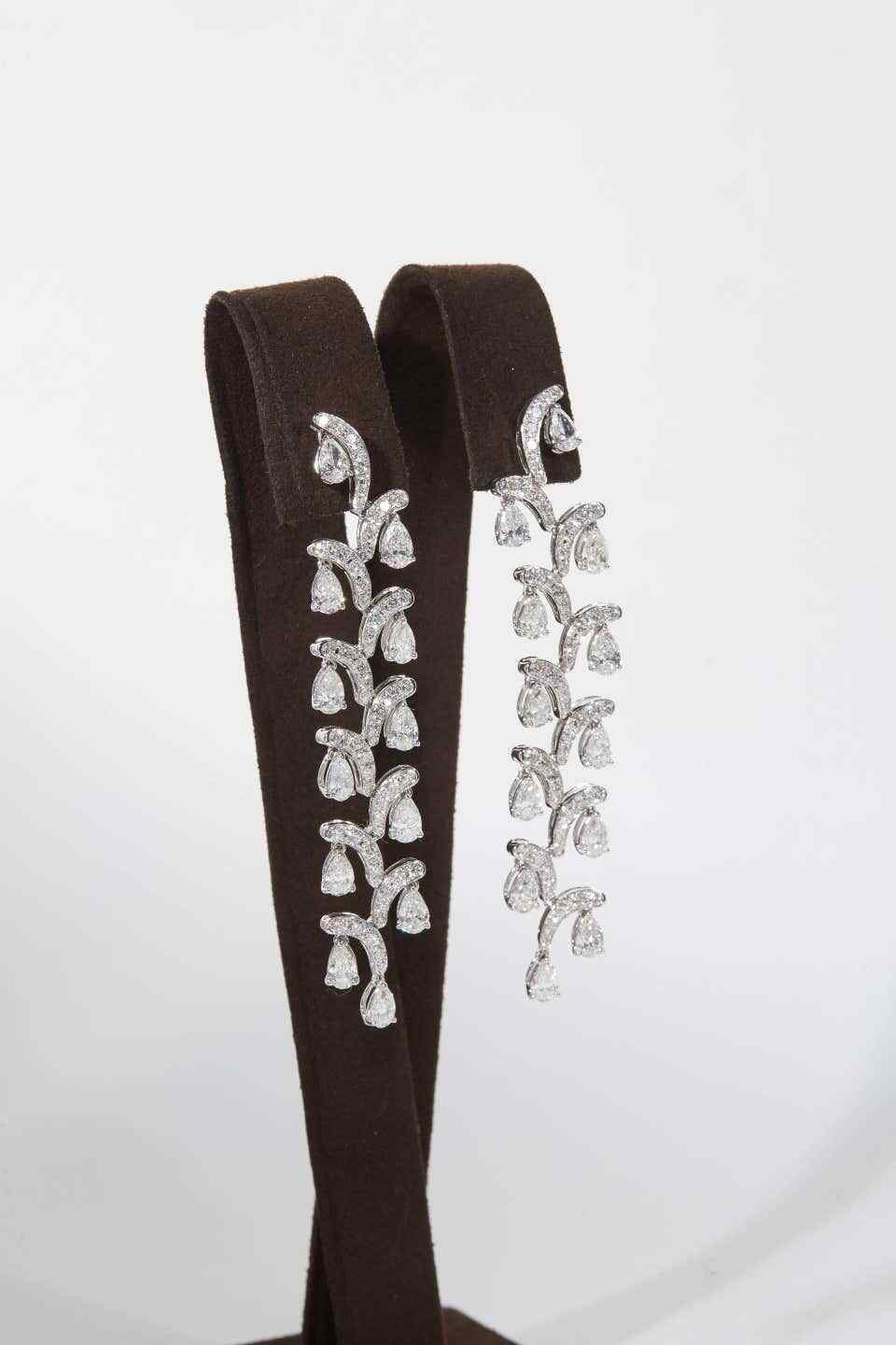 Diamond Cascade Dangle Earring