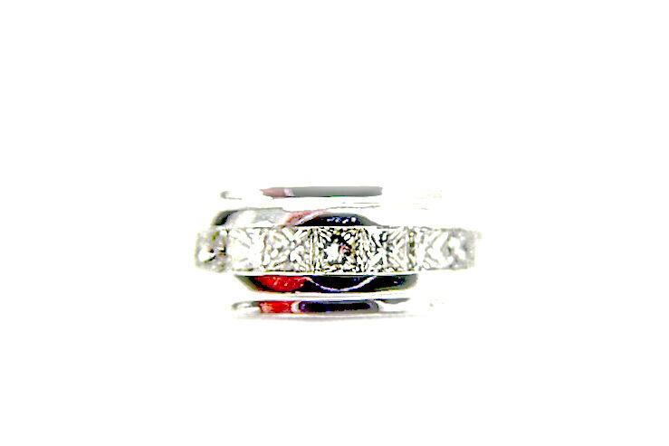 DIAMOND 7 STONE PRINCESS SHAPE CHANNEL SET DIAMOND MEN DIAMOND