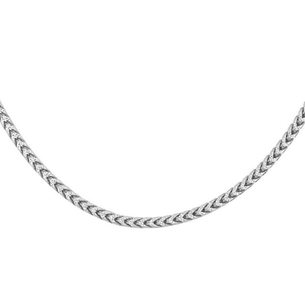 Italian Sterling Silver Diamond-Cut Franco Chain Necklace, 24"