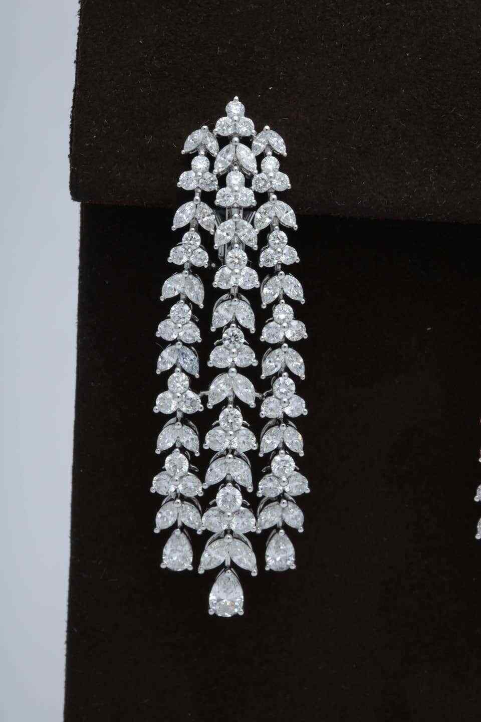 Diamond Dangle Earrings