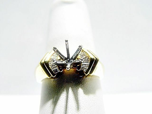 DIAMOND BAGUETTE SHAPE CHANNEL SET SETTING 6 PRONG SET