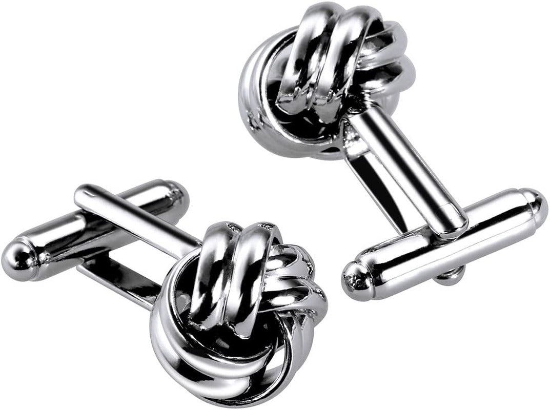 Men'S Cufflinks Cuff Links for Men, Stainless Steel Classic Tone Cufflinks Black