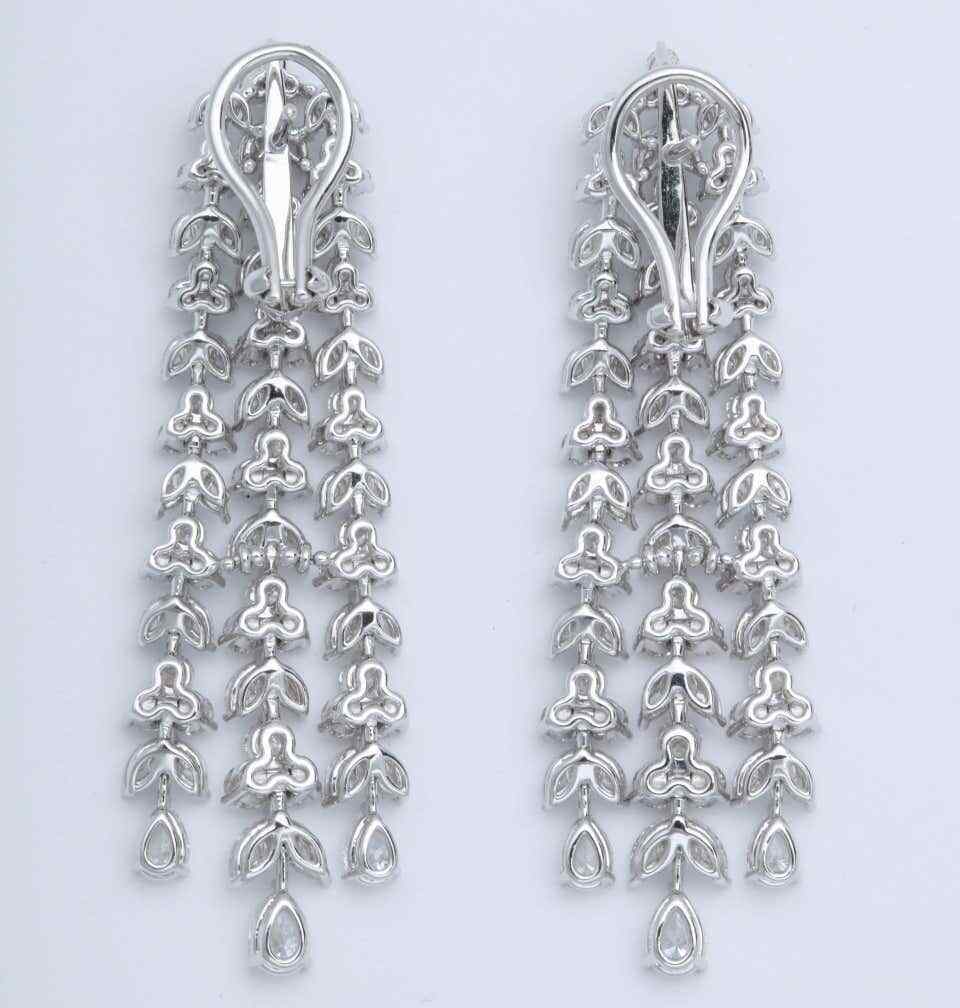 Diamond Dangle Earrings