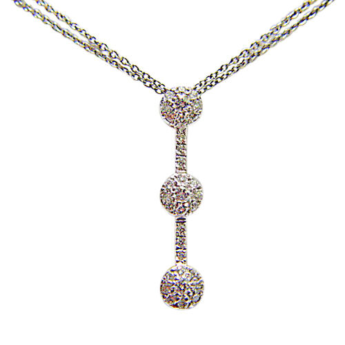 .56 CT DIAMOND ROUND BR SHAPE PRONG SET PENDANT