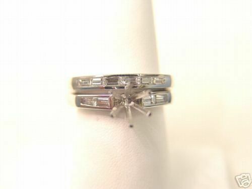 .73 Ct Diamond Baguette Channel Engagement Ring