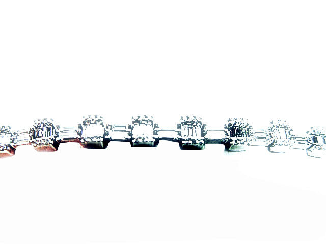 DIAMOND ROUND BR SHAPE 132 STONE BAGUETTE 110 STONE BRACELET