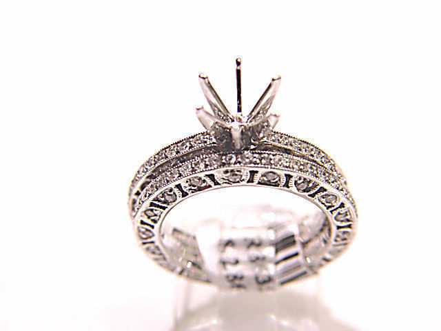 DIAMOND ROUND BRILLIANT 2 PIECE ENGAGEMENT SET 6 PRONG