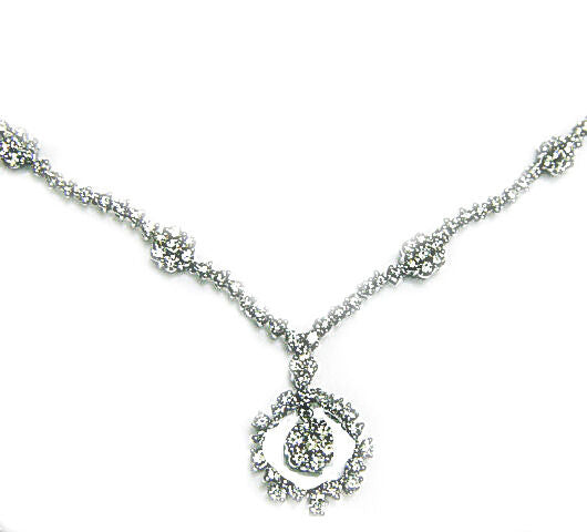 DIAMOND ROUND BRILLIANT SHAPE NECKLACE