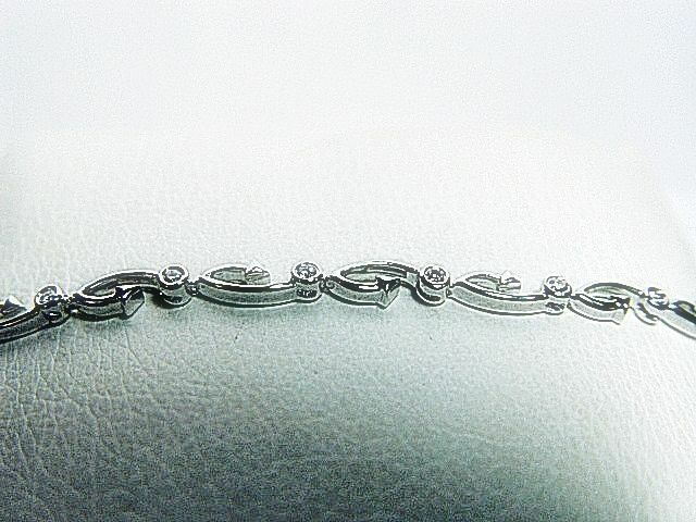 DIAMOND ROUND BR SHAPE BEZEL SET BRACELET 17 STONE