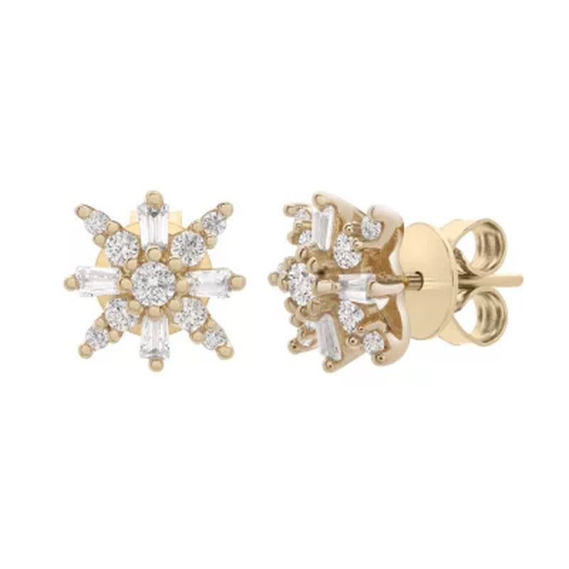 0.25 CT. T.W. Diamond Earrings in 14K Yellow Gold