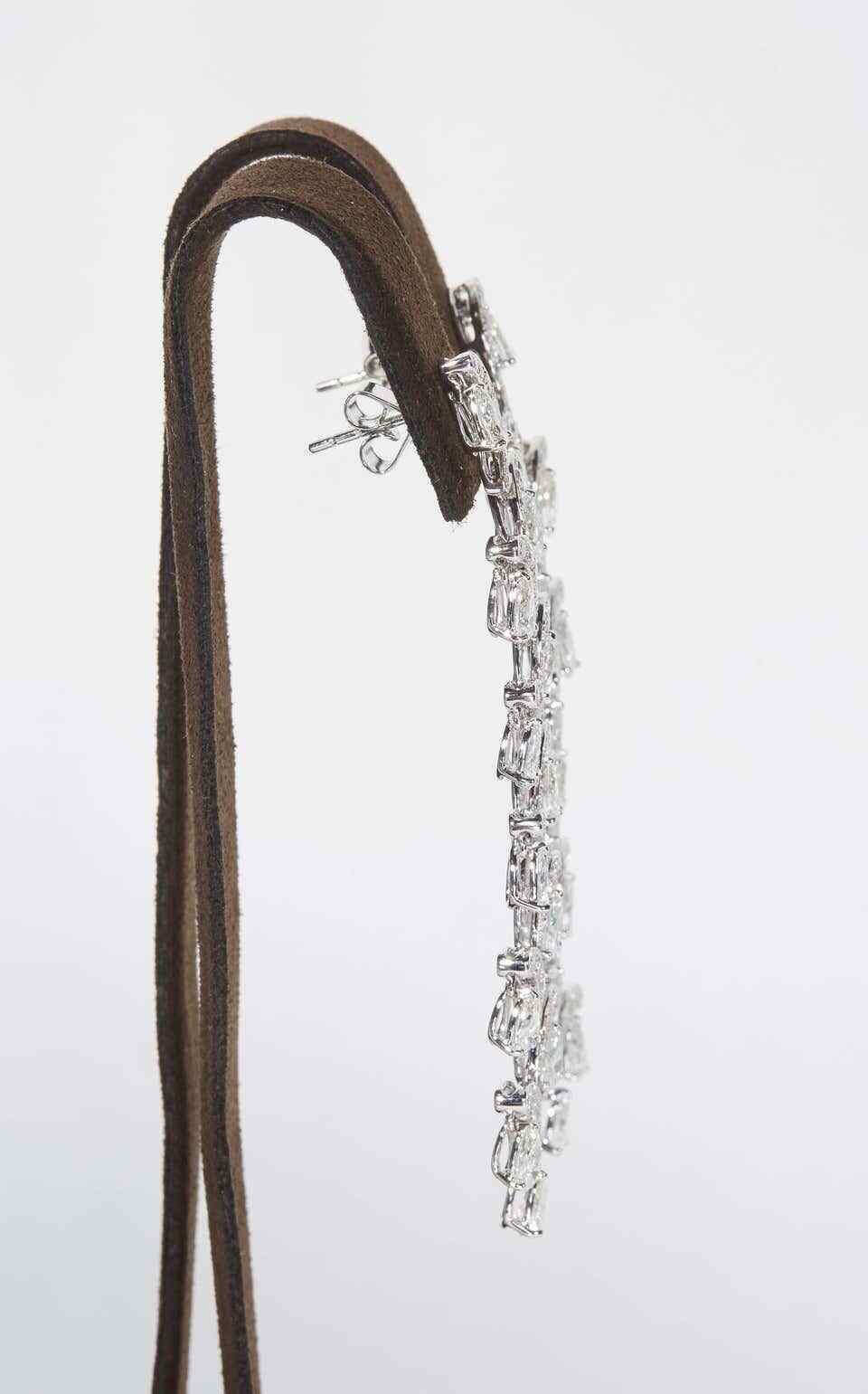 Diamond Cascade Dangle Earring