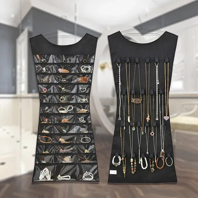 New Jewelry Large Hanging Storage Bag Jewelry Holder Necklace Bracelet Earring R
