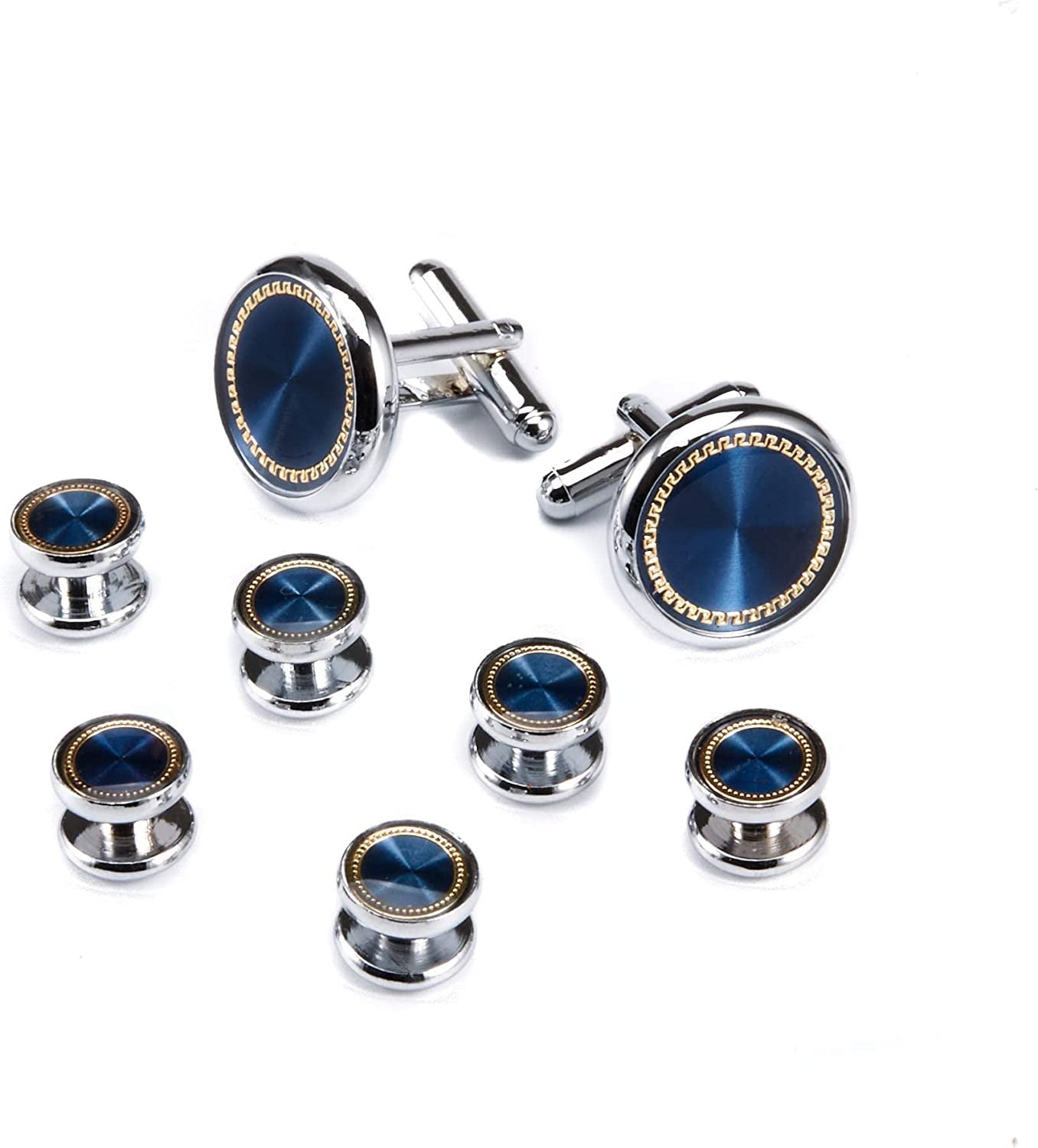 Ujoy Men'S Jewelry Cufflinks and Studs for Tuxedo Shirts for Weddings, Business,