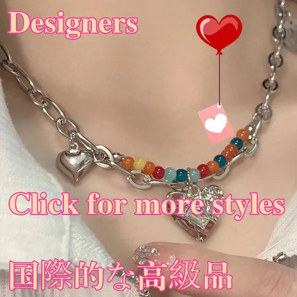 Women'S Fashion Collarbone Necklace Designer Stainless Steel Necklace Gift for G