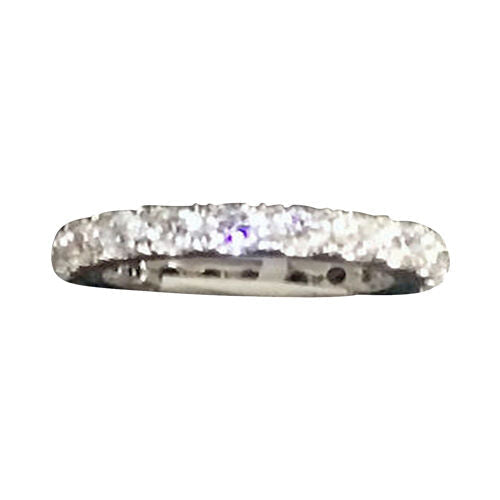 DIAMOND ROUND BRILLIANT SHAPE ETERNITY BAND PRONG SET ALL THE WAY AROUND SET