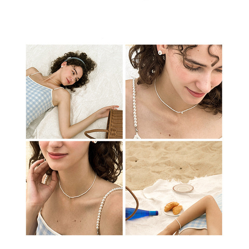 Women'S Niche Design Retro Pearl Necklace