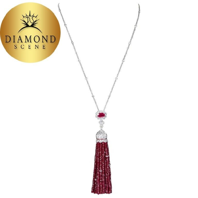 Ruby Tassel Necklace 260 carats of fine ruby, 6.85 carats of diamonds