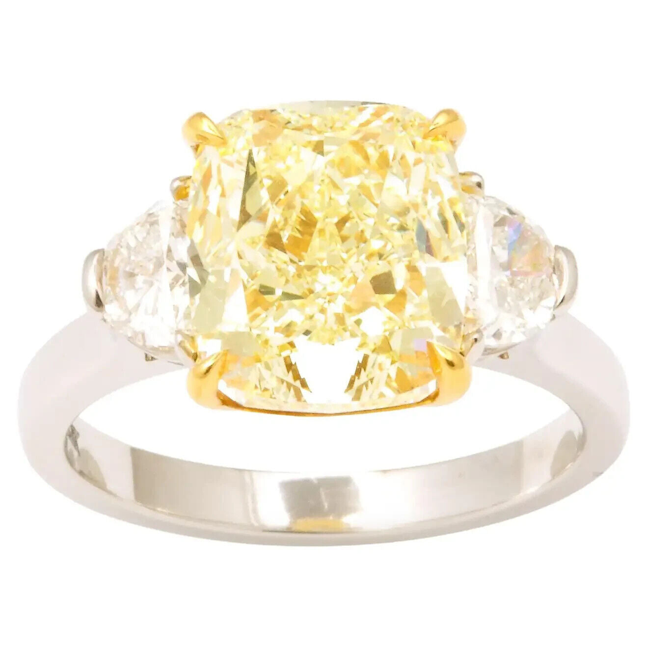 5 carat Yellow Diamond Ring Gia