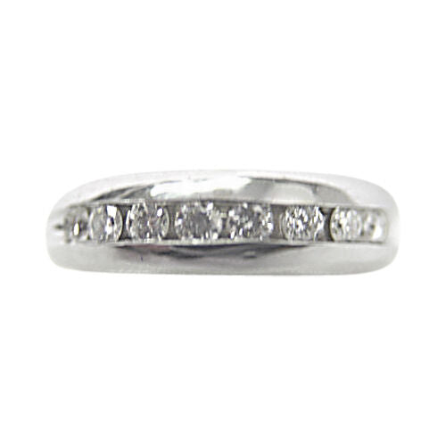 DIAMOND 8 ROUND BRILLIANT SHAPE CHANNEL SET MENS BAND DIAMOND MENS RING