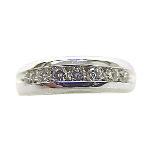 DIAMOND 7 ROUND BRILLIANT SHAPE MENS DIAMOND CHANNEL SET MEN DIAMOND BAND