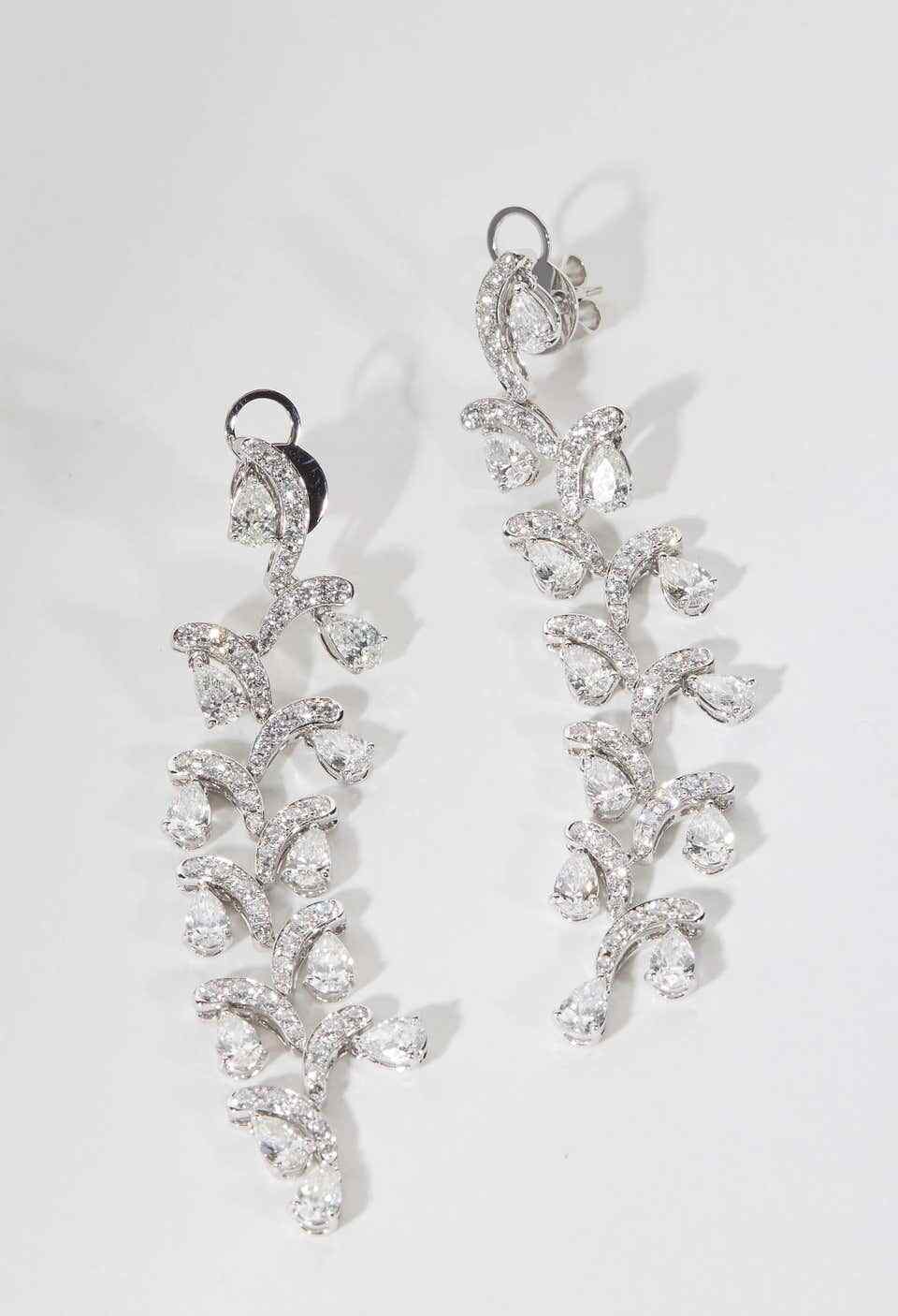 Diamond Cascade Dangle Earring