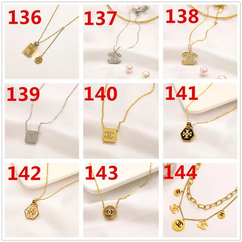 Women'S Fashion Collarbone Necklace Designer Stainless Steel Necklace Gift for G