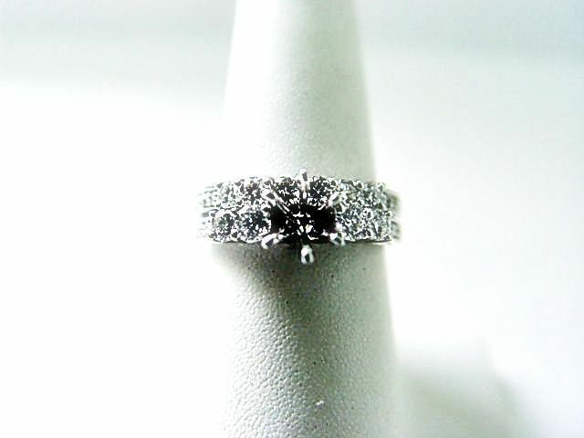 DIAMOND ROUND BR SHAPE ENGAGEMENT 2 PIECE SET 6 PRONG