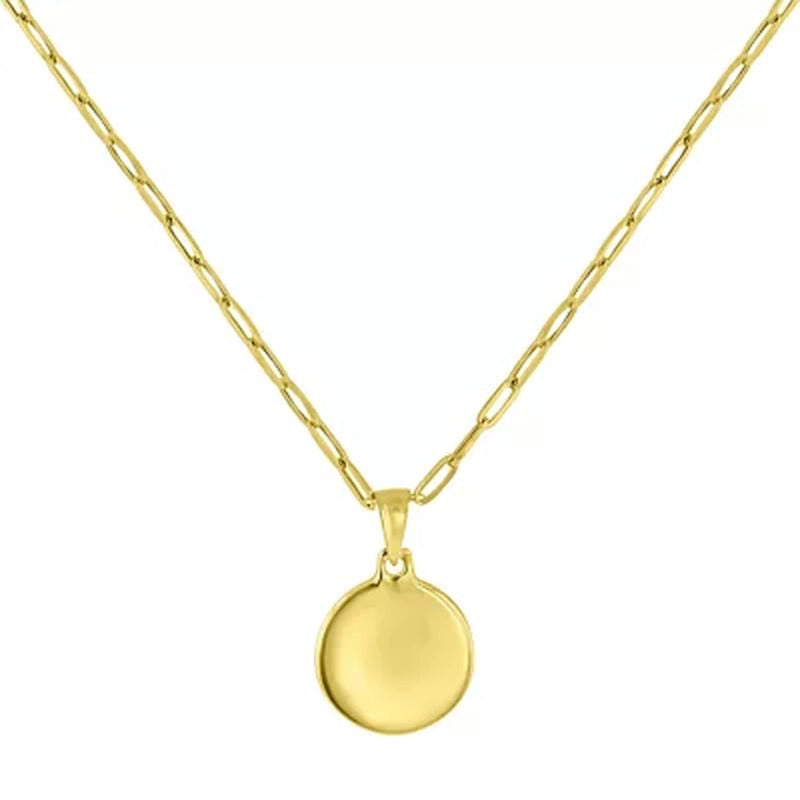 14K Yellow Gold St. Christopher Medallion Pendant
