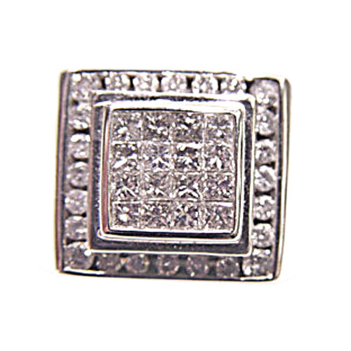 MENS DIAMOND BAND RING 1.32 CT G SI DIAMOND ROUND PRINCESS SHAPE MENS BAND 14 K