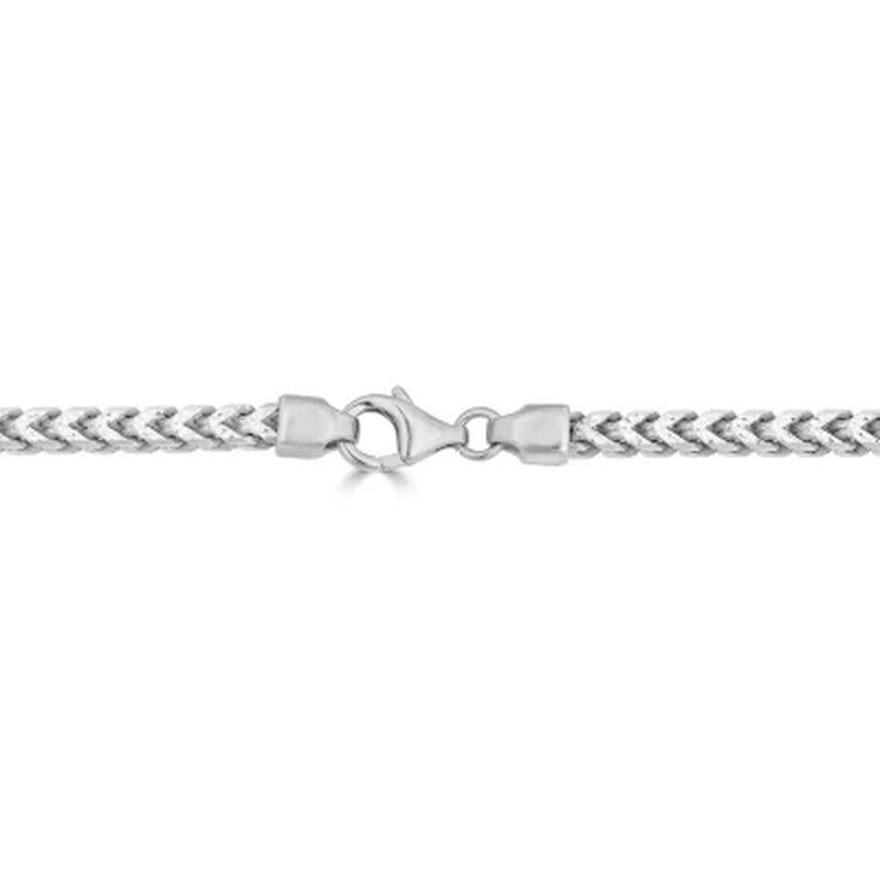 Italian Sterling Silver Diamond-Cut Franco Chain Necklace, 24"