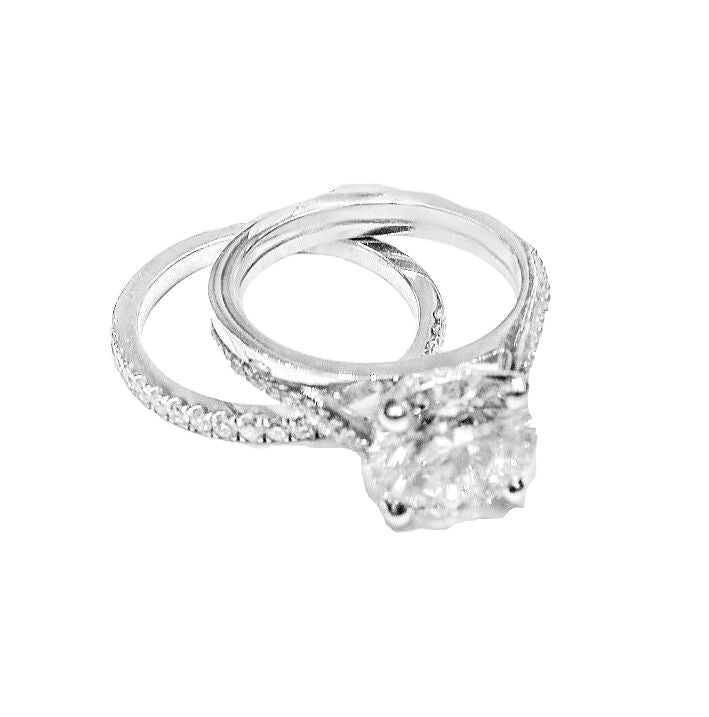 egl certified round brilliant f color grade si2 clarity engagement diamond ring