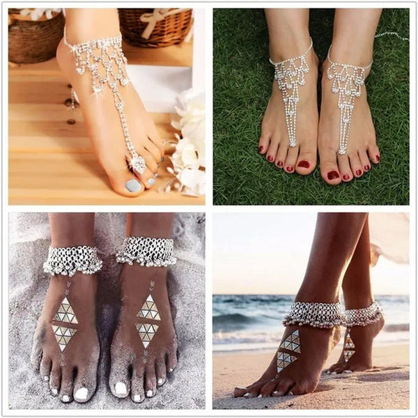 Fashion Women Barefoot Sandal Beach Wedding Foot Anklet