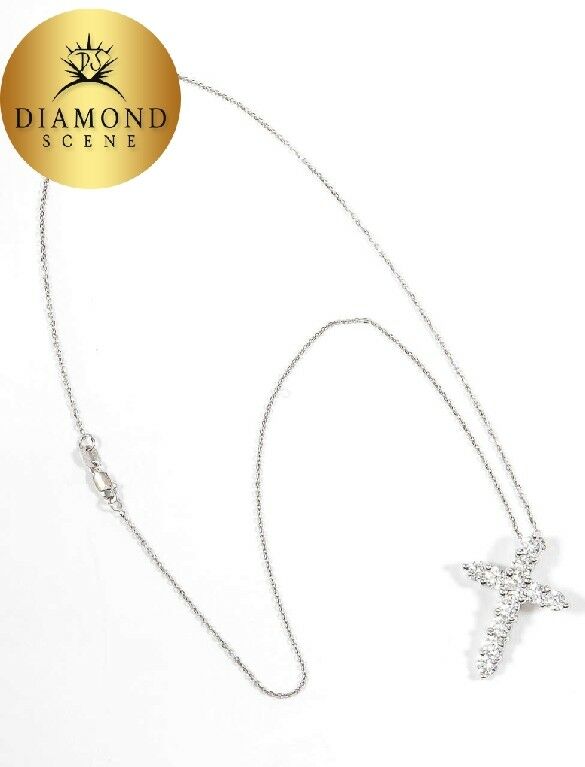 Classic Diamond Cross Pendant on Chain