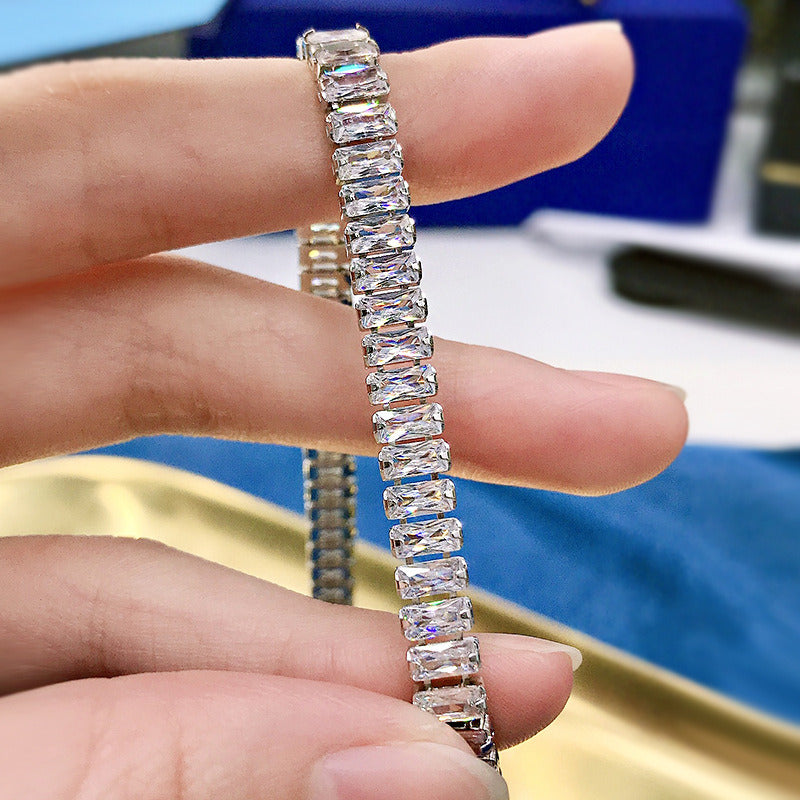 Women'S European and American Luxury Jewelry Full Diamond Necklace