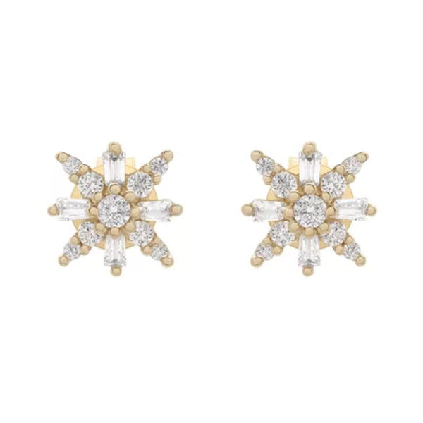 0.25 CT. T.W. Diamond Earrings in 14K Yellow Gold