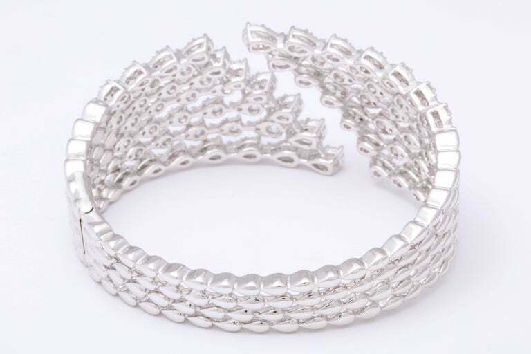 Diamond Bangle Cuff Bracelet