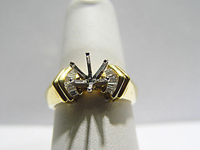 DIAMOND BAGUETTE SHAPE CHANNEL SET SETTING 6 PRONG SET
