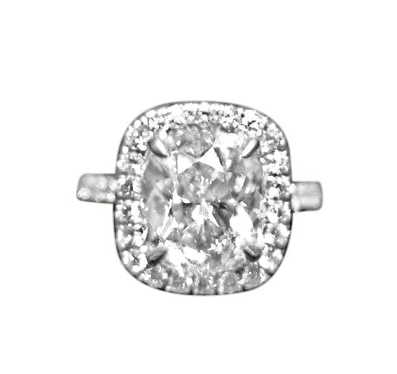 GIA CUSHION SHAPE DIAMOND J COLOR SI2 CLARITY GRADE DIAMOND ENGAGEMENT RING
