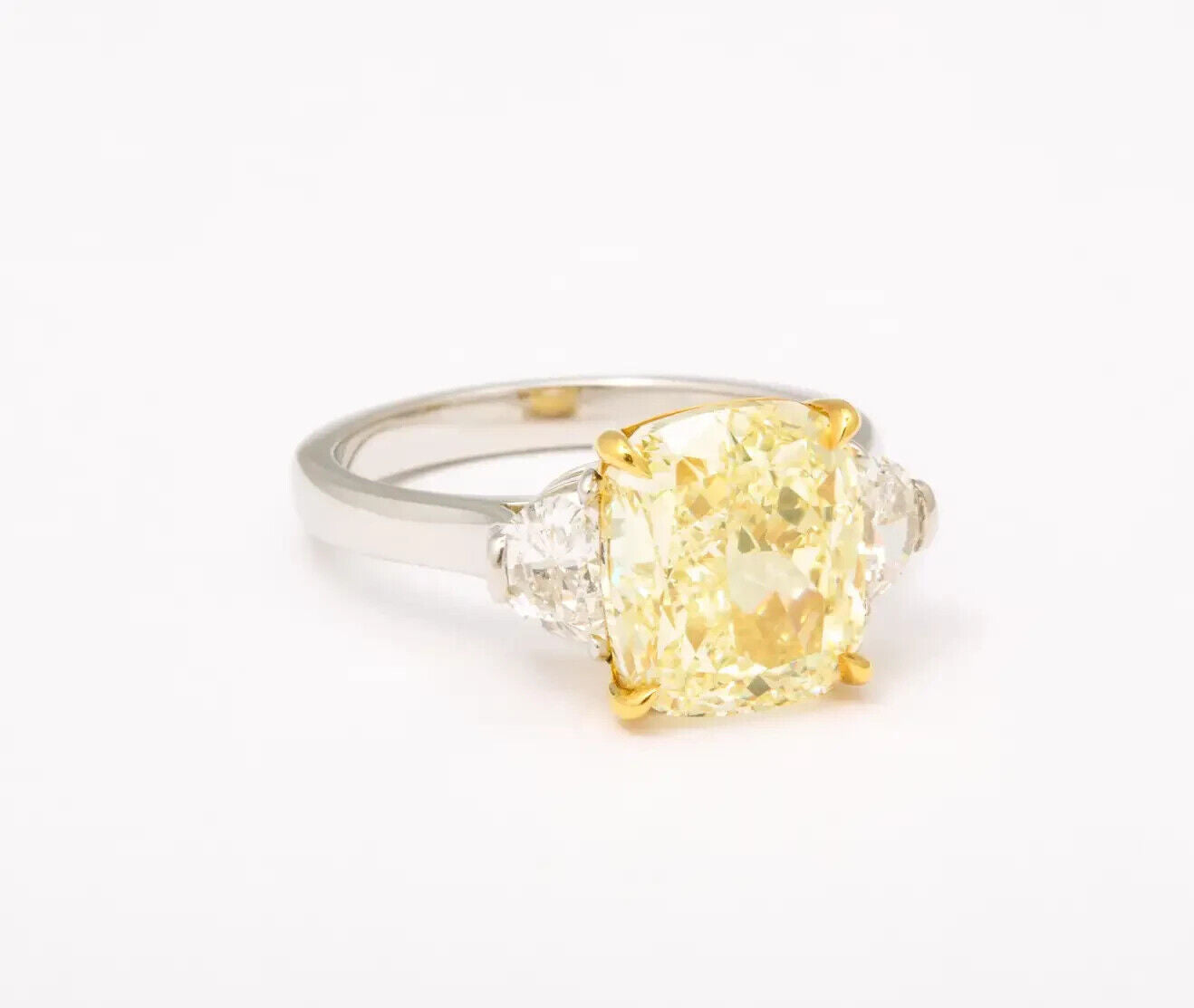 5 carat Yellow Diamond Ring Gia